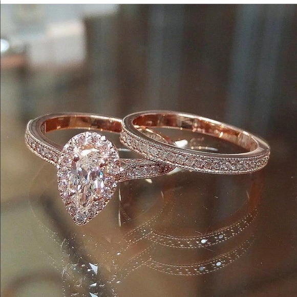 Jewelry - engagement wedding promise 2 pcs ring